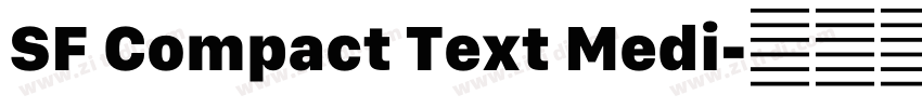 SF Compact Text Medi字体转换